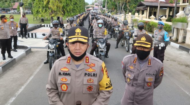 Kapolda NTB Melepas Pendistribusian Bantuan Beras Polri Peduli Covid-19