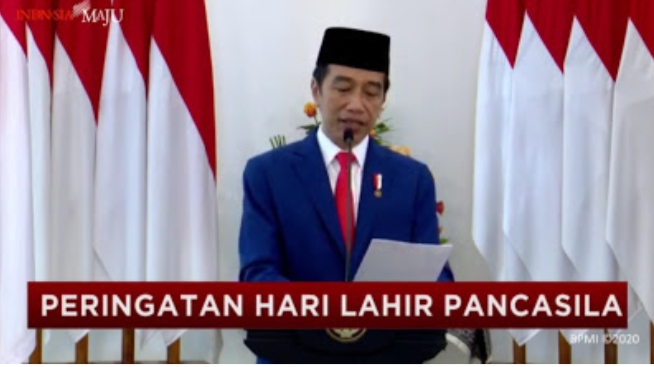 Hari Lahir Pancasila, Jokowi Ingin Indonesia Menang Lawan Virus Corona