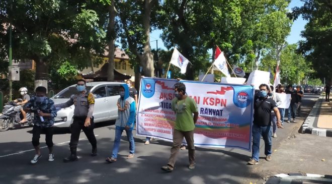 KSPN NTB Bawa 3 Tuntutan Rakyat ke Kantor Gubernur