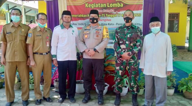 Meriahkan HUT RI ke 75, TNI-Polri dan Ponpes Al-Husainy Gelar Berbagai Lomba