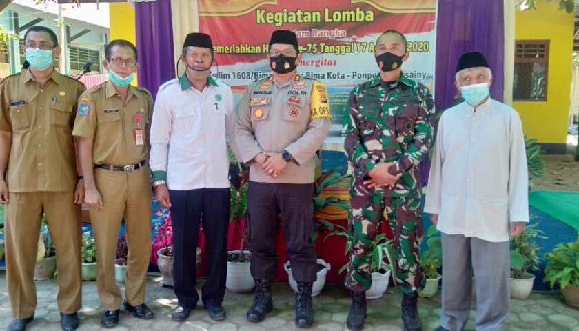 Meriahkan HUT RI ke 75, TNI-Polri dan Ponpes Al-Husainy Gelar Berbagai Lomba
