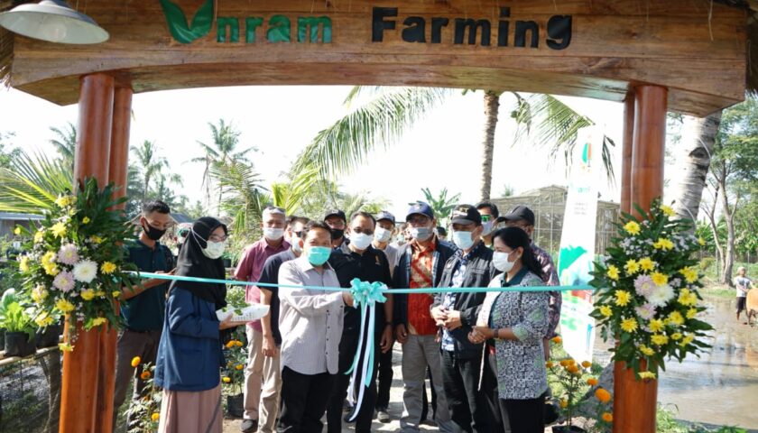 Rektor Universitas Mataram Luncurkan Taman Edukasi Unram Farming