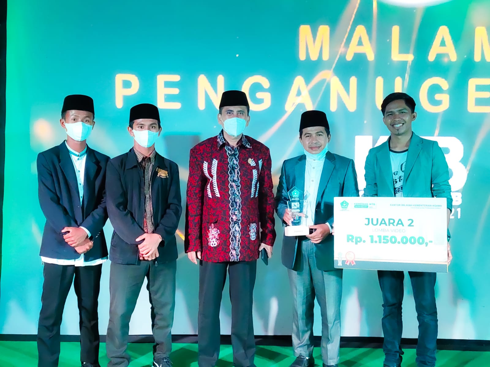 Pondok Pesantren Al-Madani Lombok Mendapatkan Penghargaan Kemenag NTB Berkreasi 2021