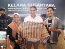 Lewat Kelana Nusantara di Lombok, Sandiaga Uno Ajak Pelaku Kreatif Gencar Berinovasi