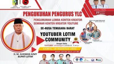 Youtuber Lotim Community Dikukuhkan oleh Pemda, Sekda: YLC Mitra Strategis Membangun Daerah